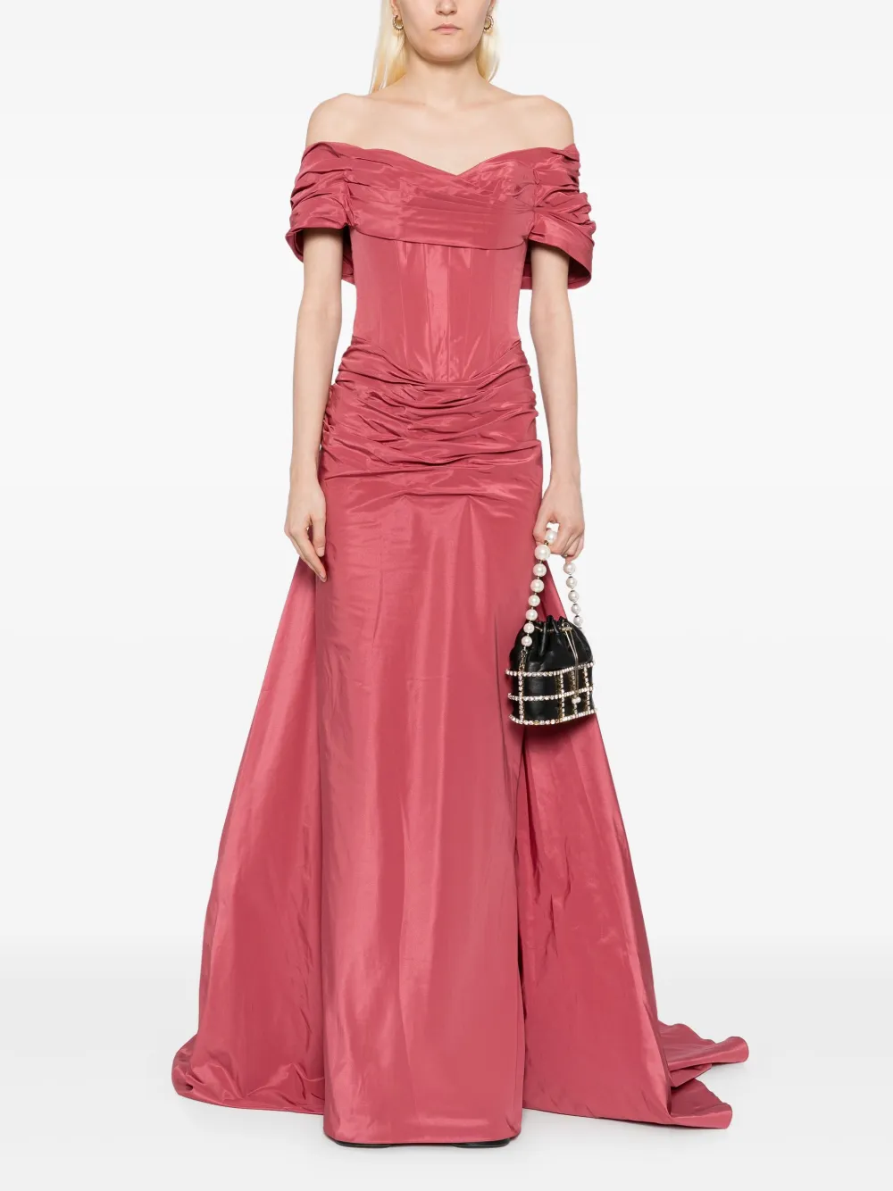 Zuhair Murad ruched gown - Rood