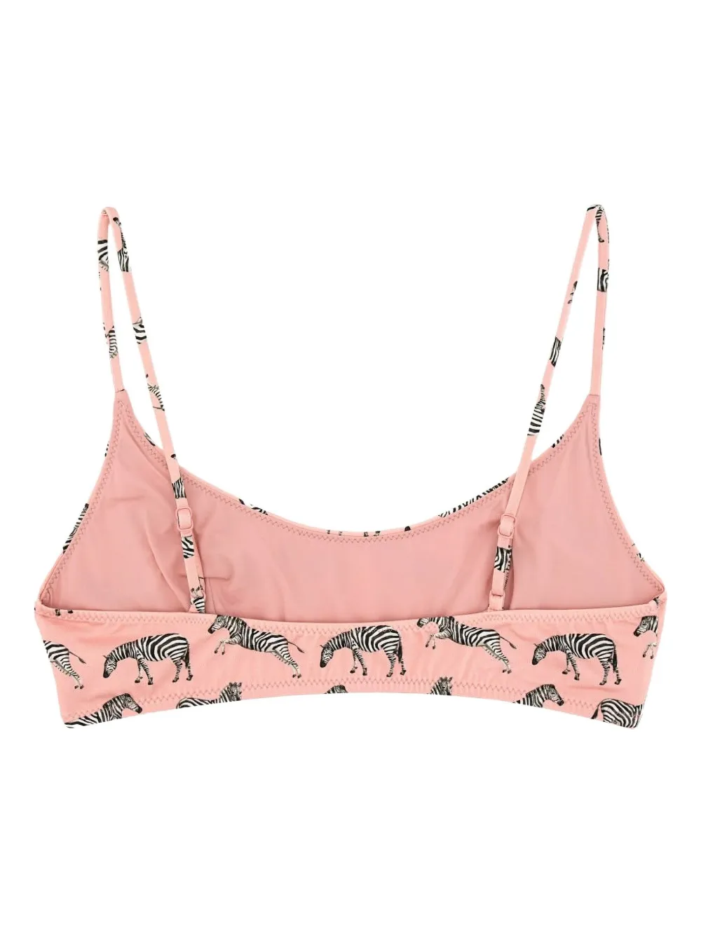 MC2 Saint Barth zebra-print bikini top Roze