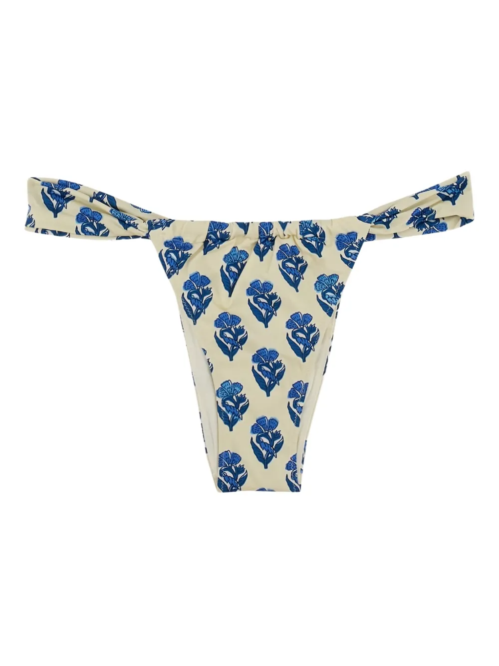 MC2 Saint Barth Noelle floral-print bikini bottoms | White | Image 1