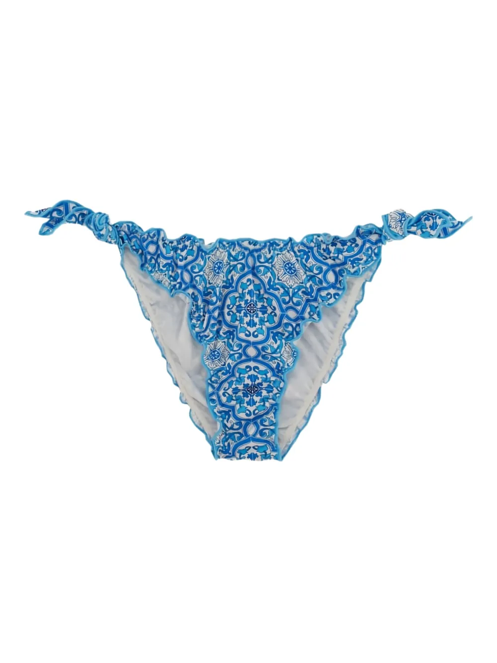 MC2 Saint Barth Moon mosaic-print bikini bottoms | Blue | Image 1
