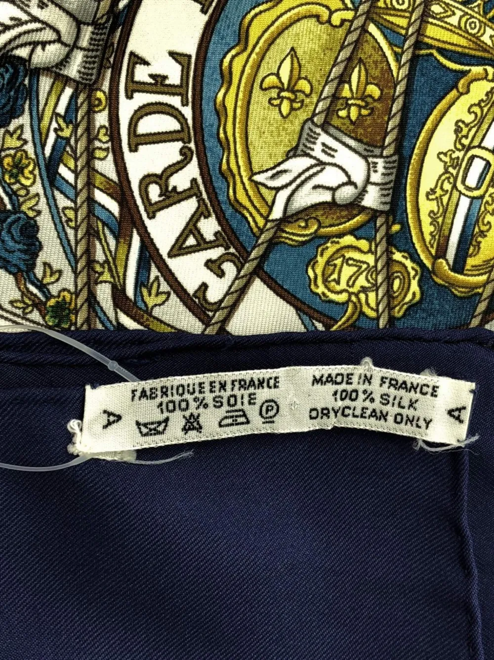 Pre-owned Hermes 2000s Emblem-print Silk Scarf