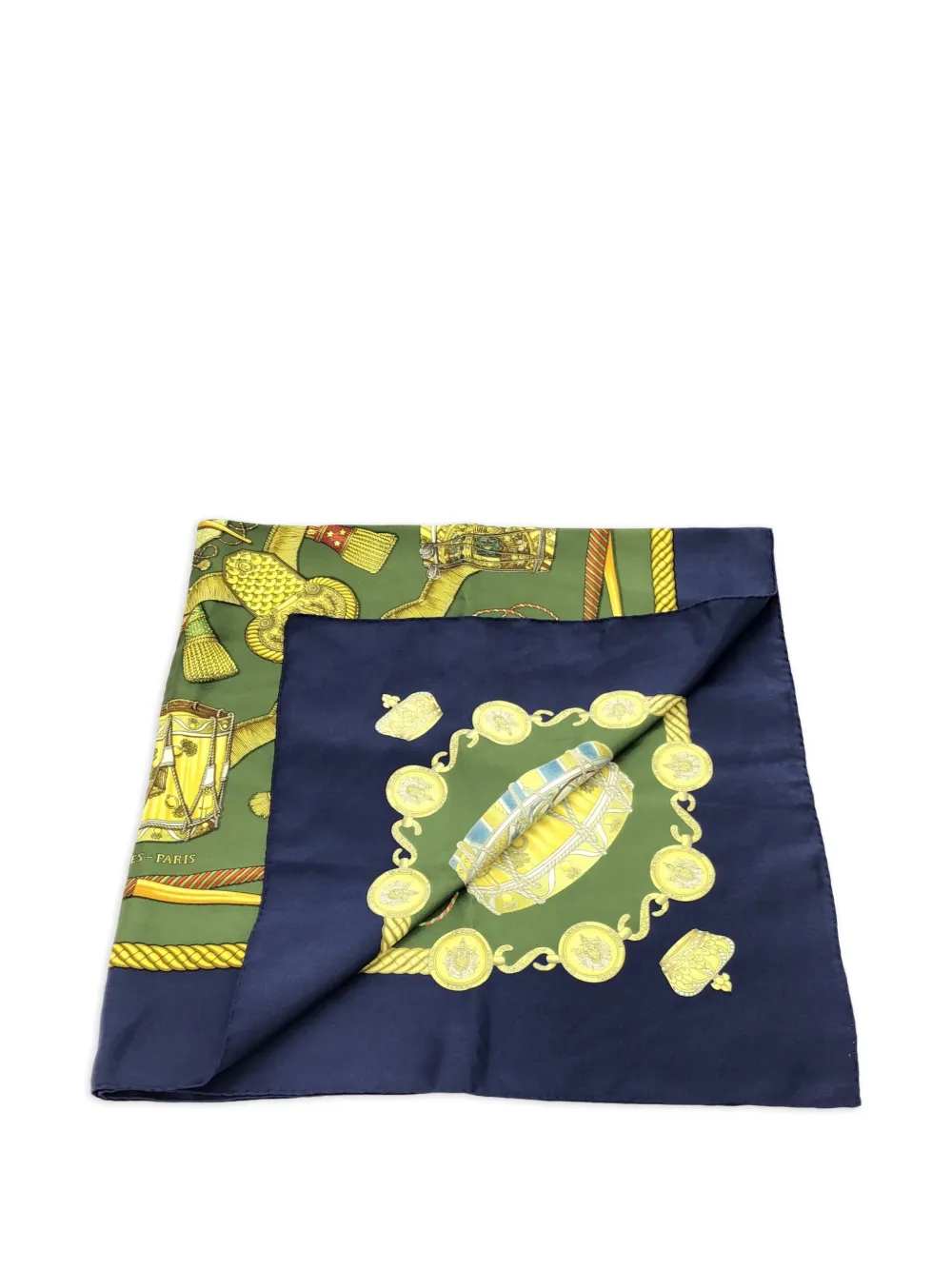 Hermès Pre-Owned 2000s emblem-print silk scarf | Image 2