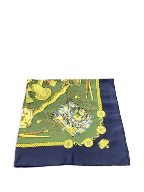 Hermès Pre-Owned 2000s emblem-print silk scarf