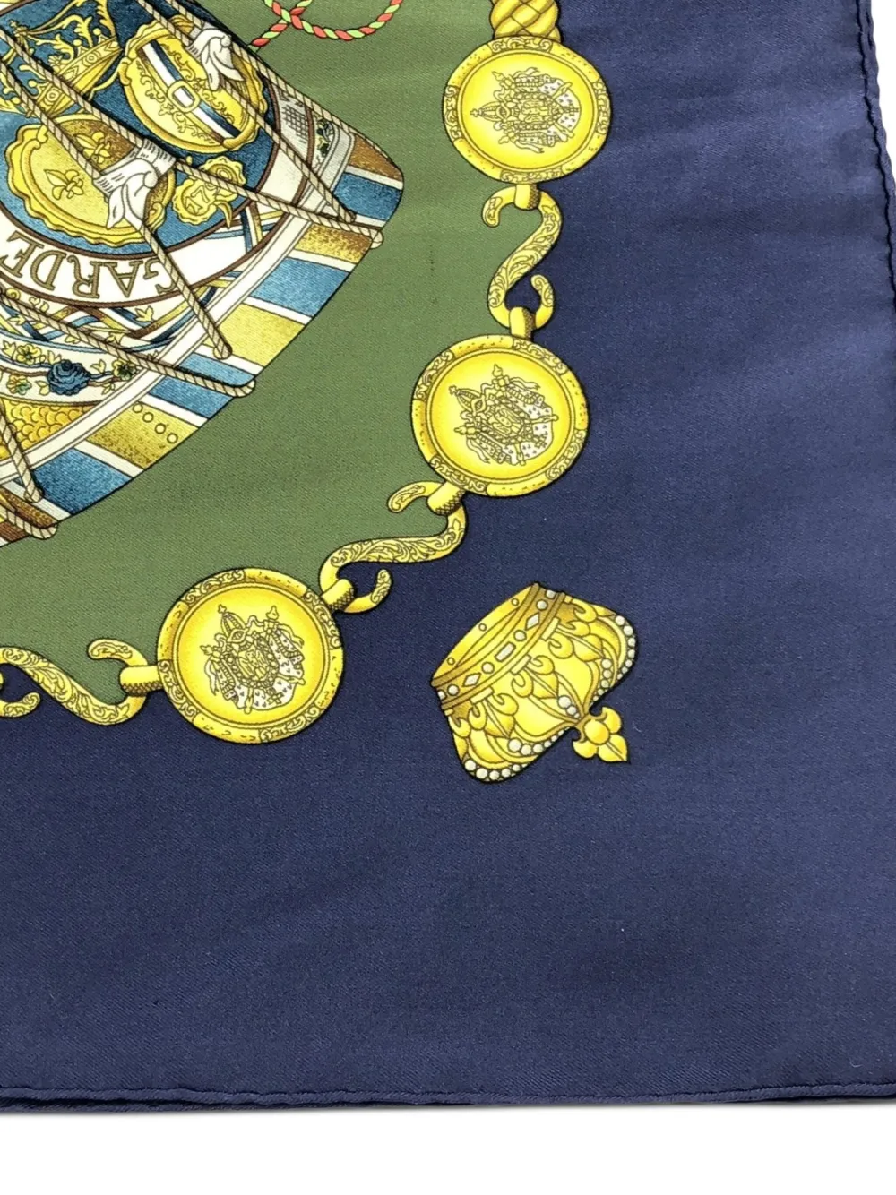 Pre-owned Hermes 2000s Emblem-print Silk Scarf