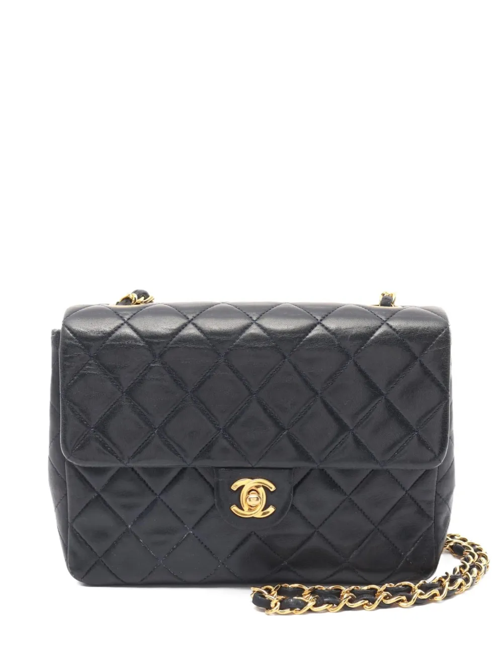 CHANEL Pre-Owned 1989-1991 マトラッセ ショルダーバッグ ミニ - ブルー CHANEL Pre-Owned 1989-1991 マトラッセ ショルダーバッグ ミニ - ブルー