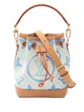 Louis Vuitton Pre-Owned 2021s Nano Noe monogram canvas bucket bag - White