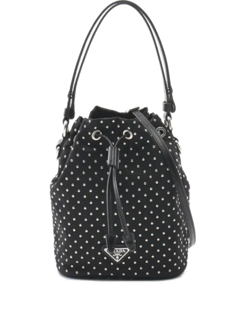 Prada Pre-Owned 2020s studded two-way handbag