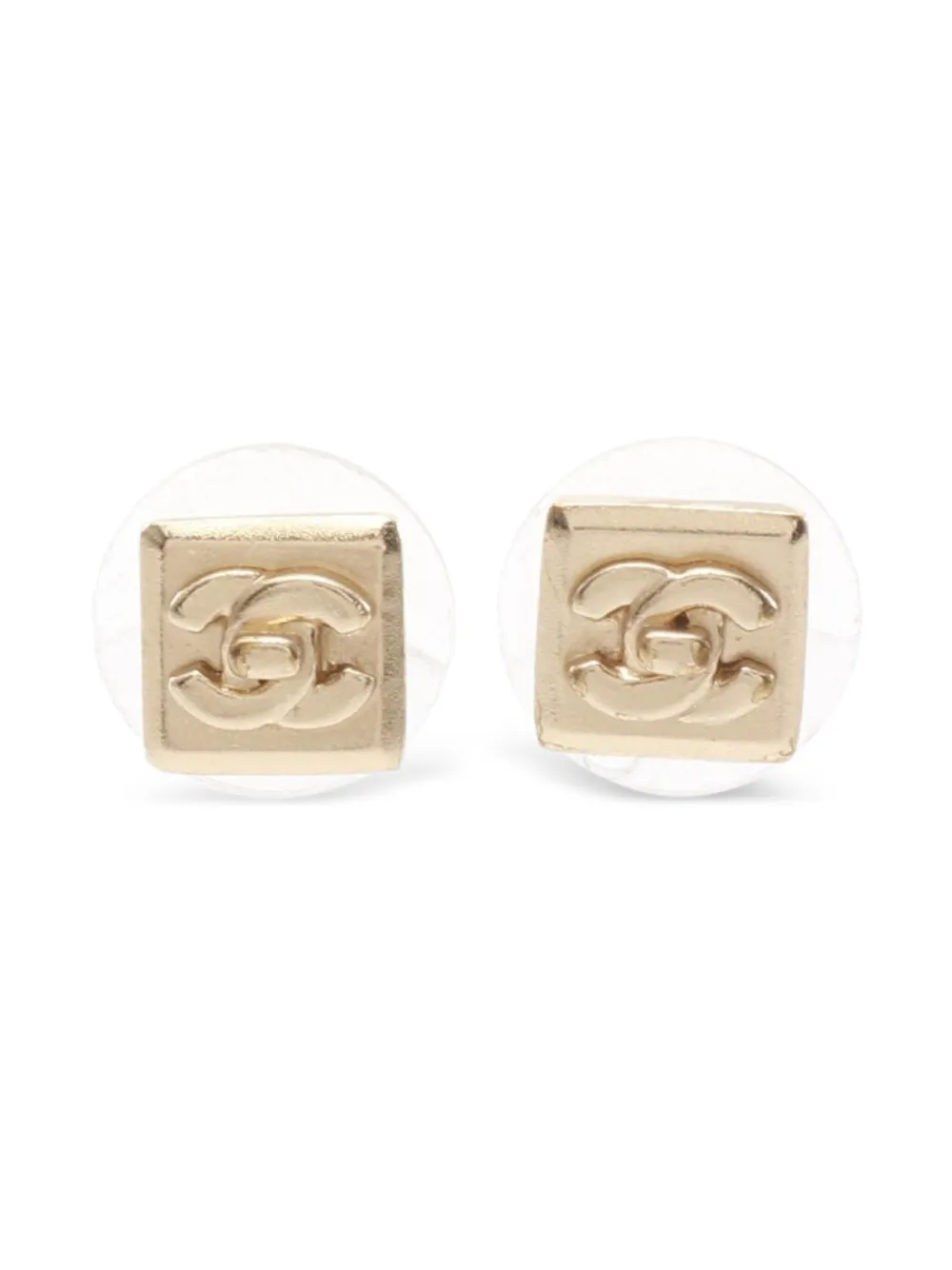 CHANEL Pre-Owned 1986-1988 Coco Mark stud earrings | Gold | Image 1