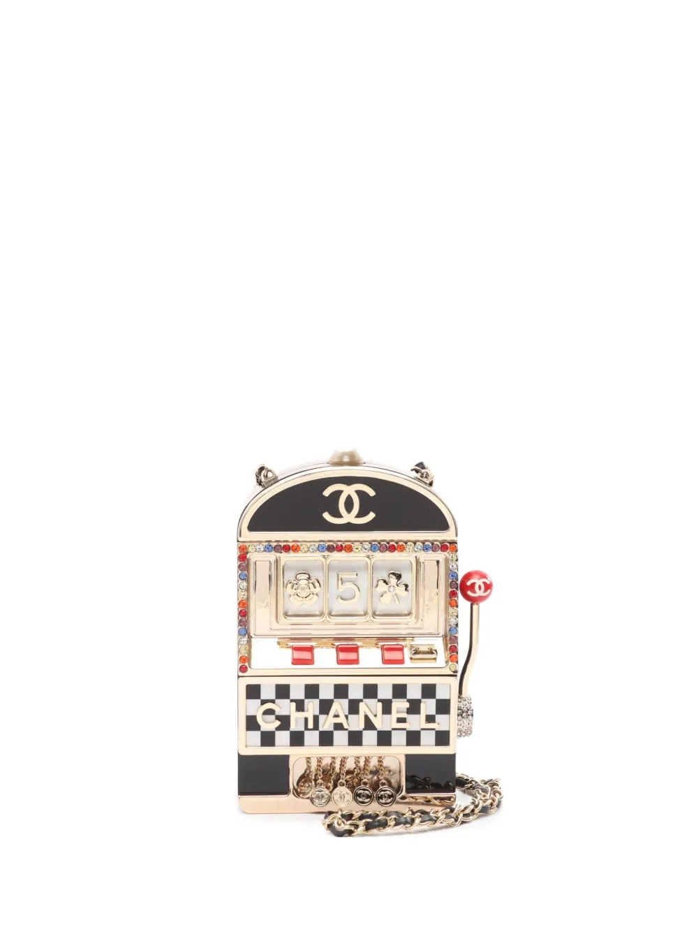 CHANEL Pre-Owned Borsa a tracolla Slot Machine anni 2010 - Nero
