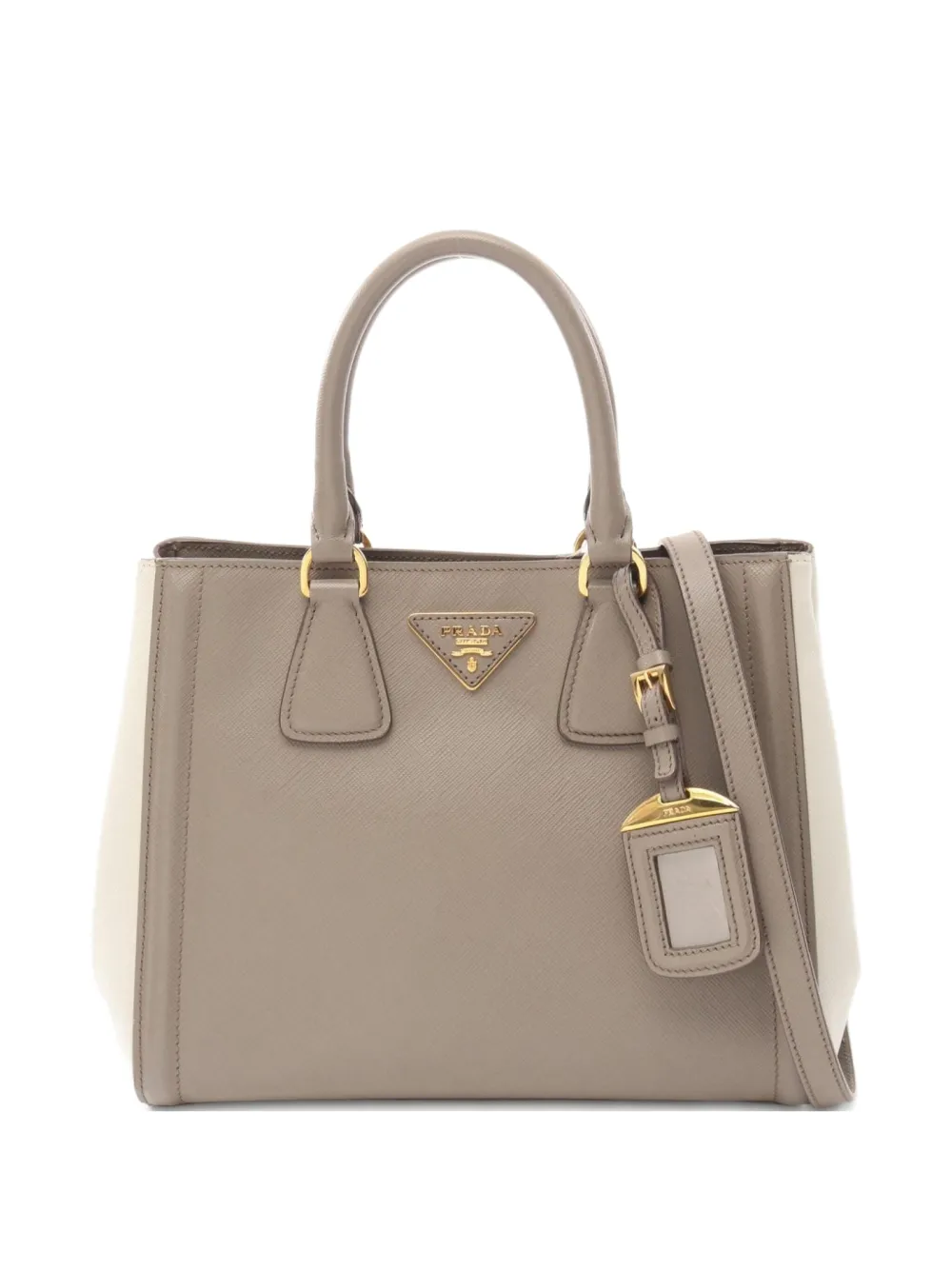 Prada Pre-Owned 2000s Saffiano Lux Galleria shoulder bag | Neutrals | Image 1