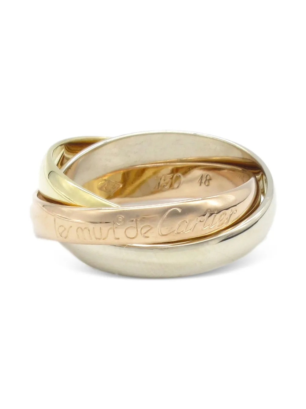 Pre-owned Cartier 2010s 18k Gold Trinity Ring