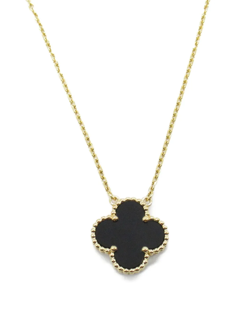 Van Cleef & Arpels collier Vintage Alhambra en or jaune 18ct serti d'onyx années 10 | or | Image 1