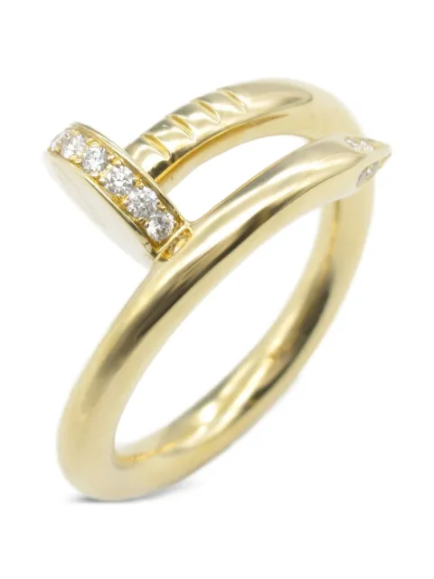 Cartier 10's 18kt yellow gold Juste un Clou diamond ring