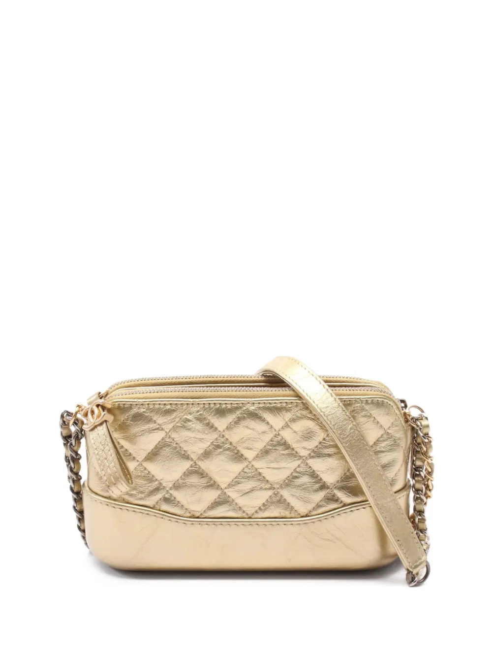CHANEL Pre-Owned 2018 Coco Mark chain shoulder bag - ゴールドトーン CHANEL Pre-Owned 2018 Coco Mark chain shoulder bag - ゴールドトーン