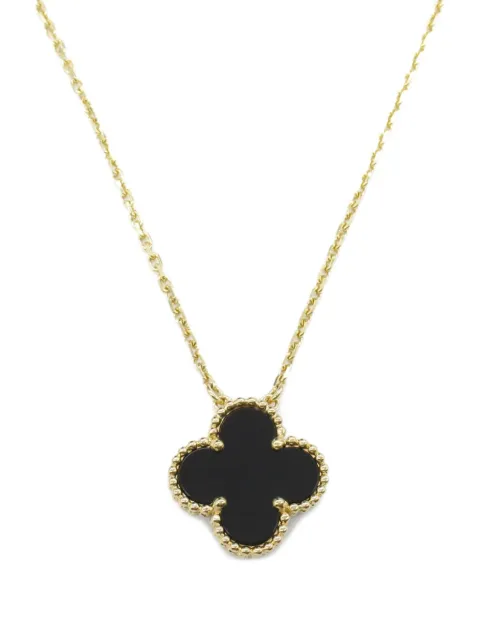 Van Cleef & Arpels 2010s アルハンブラ オニキス ネックレス 18Kイエローゴールド