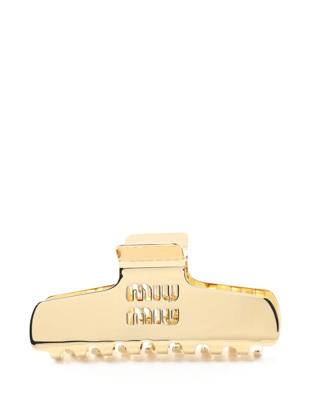 Miu Miu Pre-Owned broche para el cabello con letras del logo 2020 | dorado | Image 1
