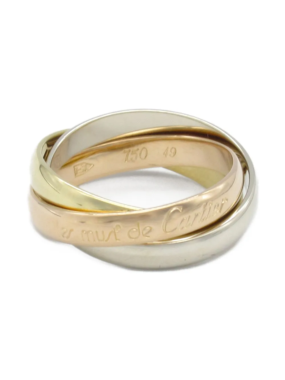 Pre-owned Cartier 2010s 18k Gold Trinity Ring
