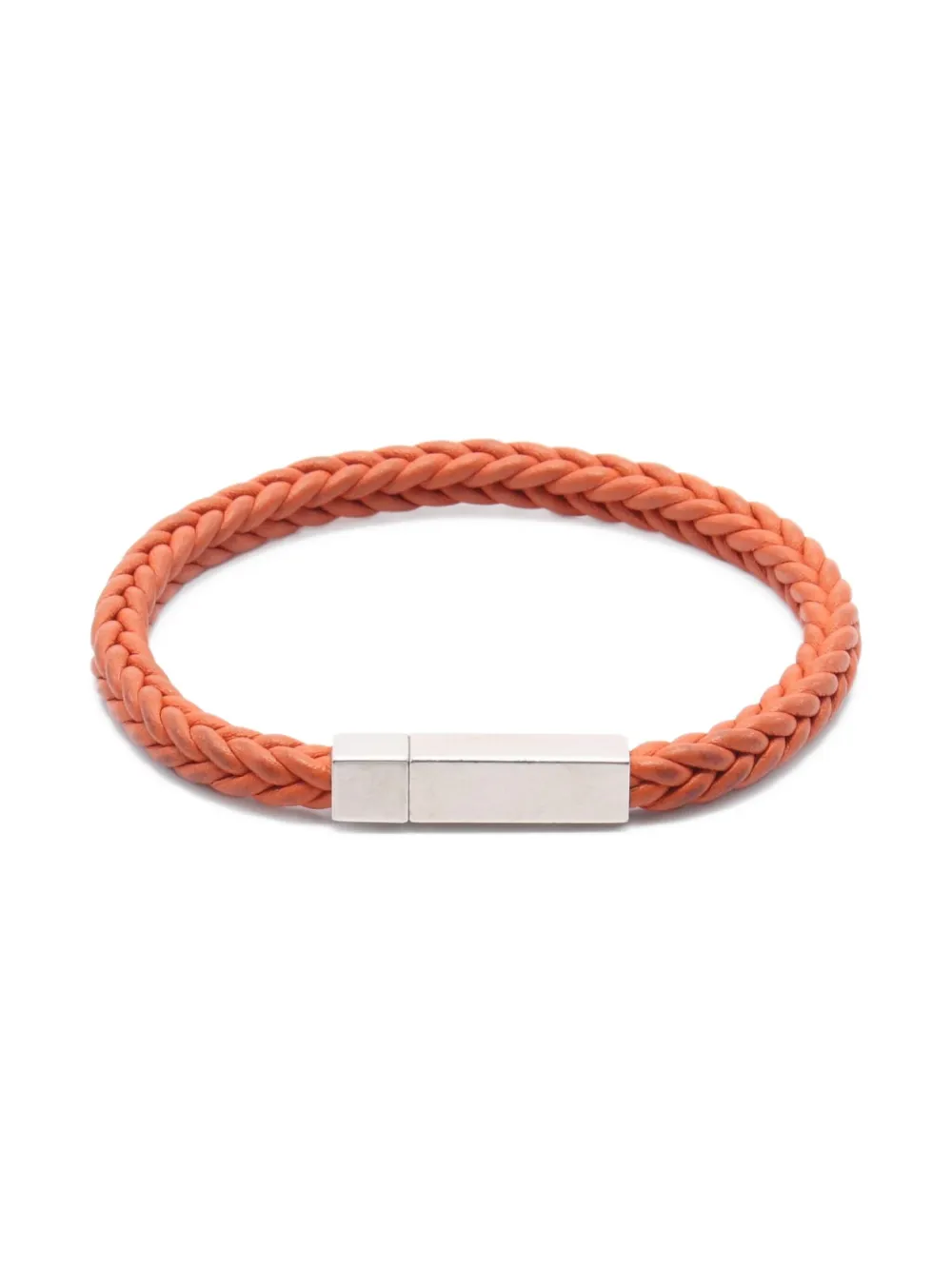 Hermès Pre-Owned pulsera de piel con tejido en forma cuadrada 2000 | Image 2