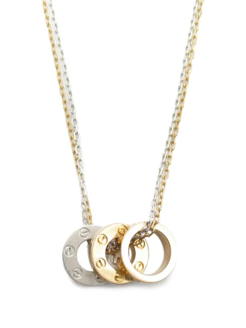 Cartier قلادة 'لوف ثري هوبس' ذهب عيار 18 من عقد 2010