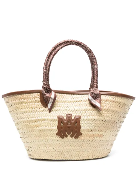 AMIRI MA raffia tote bag