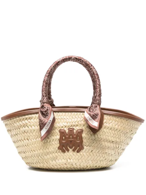 AMIRI MA raffia tote bag