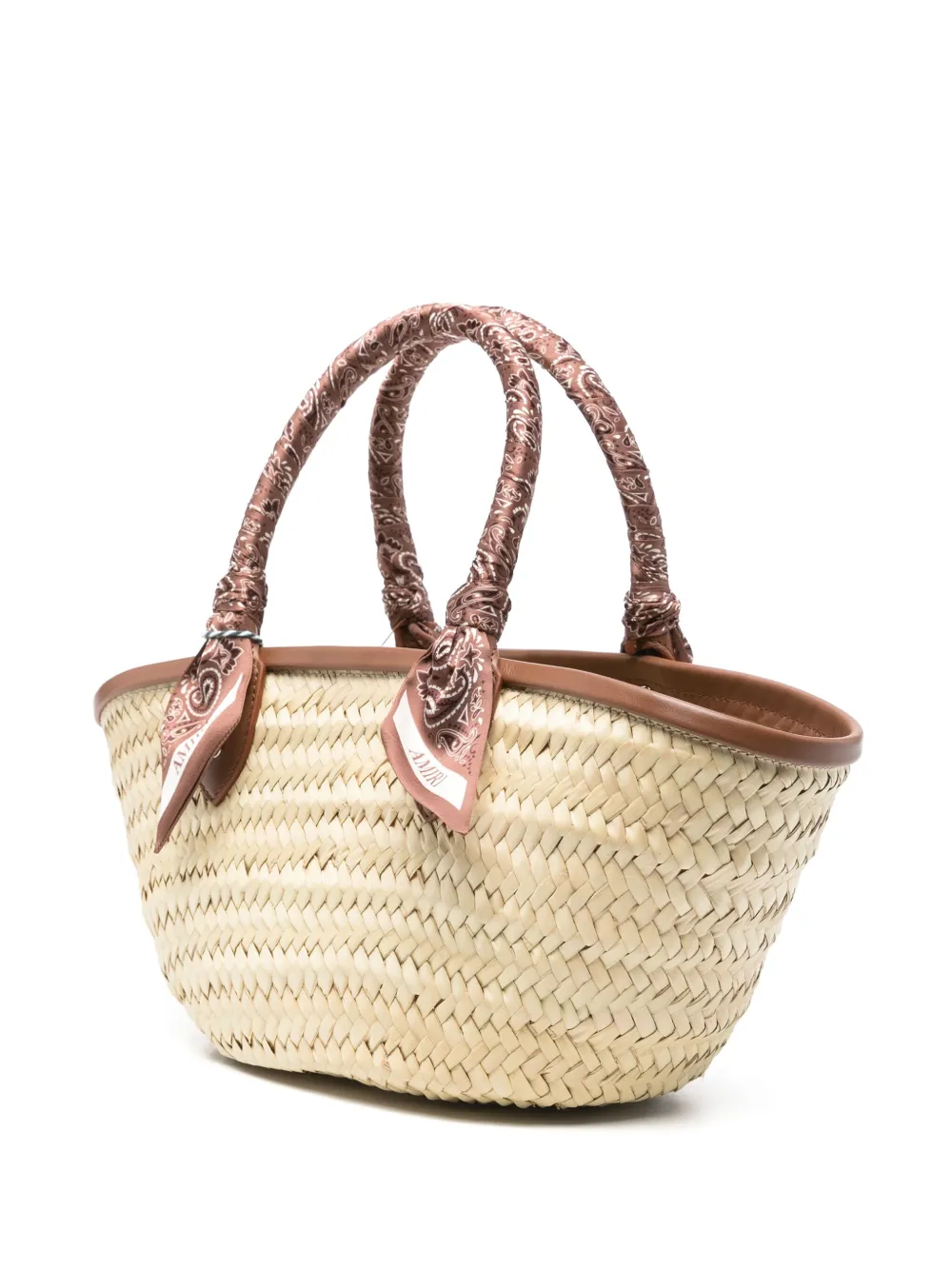 AMIRI MA raffia shopper Beige