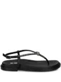 Bibi Lou rhinestone-embellished flat sandals - Black