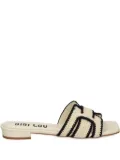 Bibi Lou leather flat sandals - Neutrals