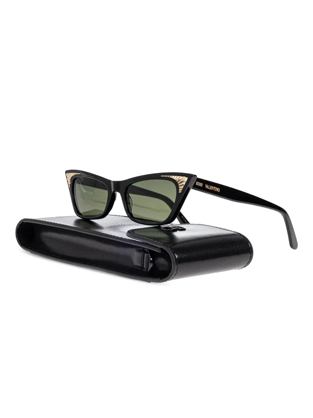 VALENTINO GARAVANI EYEWEAR Zonnebril met cat-eye montuur Zwart