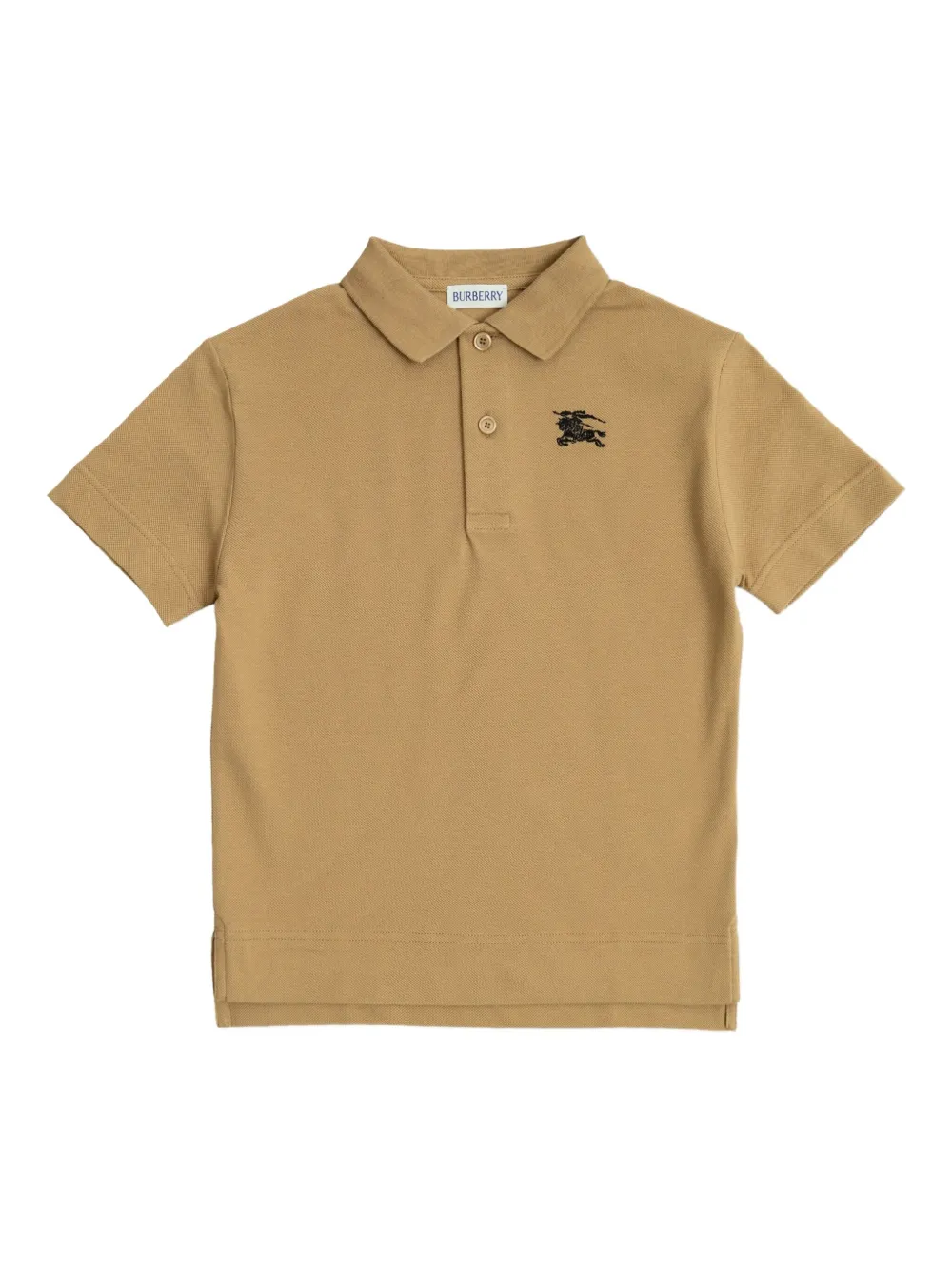 Burberry Kids Katoenen poloshirt Beige