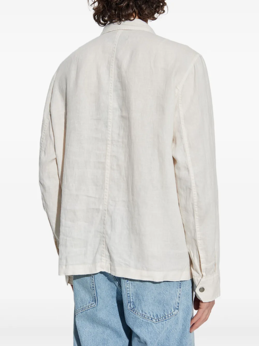rag & bone Linnen shirtjack Beige