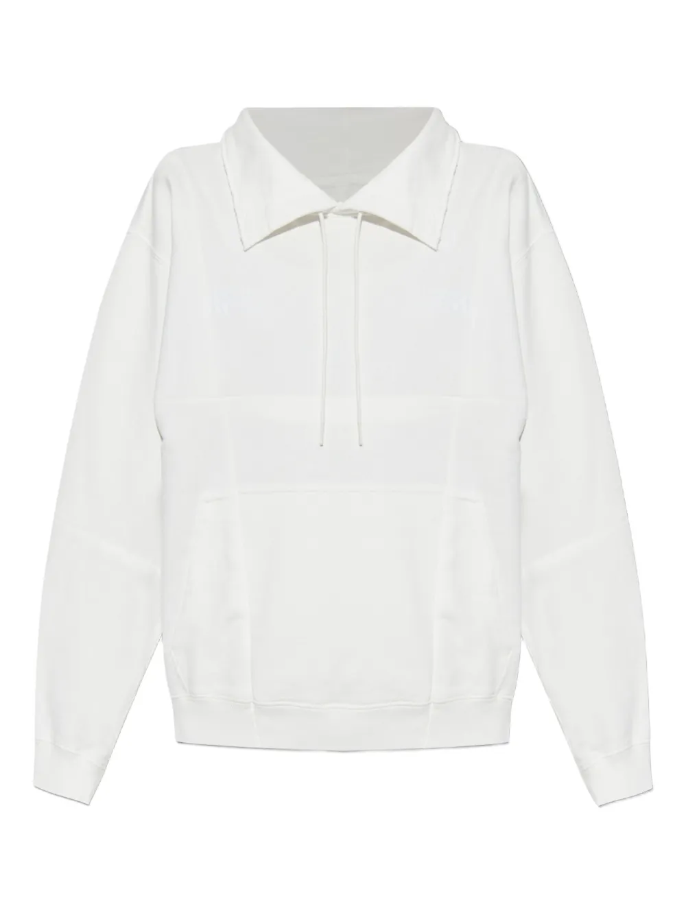MM6 Maison Margiela drawstring spread-collar sweatshirt | White | Image 1