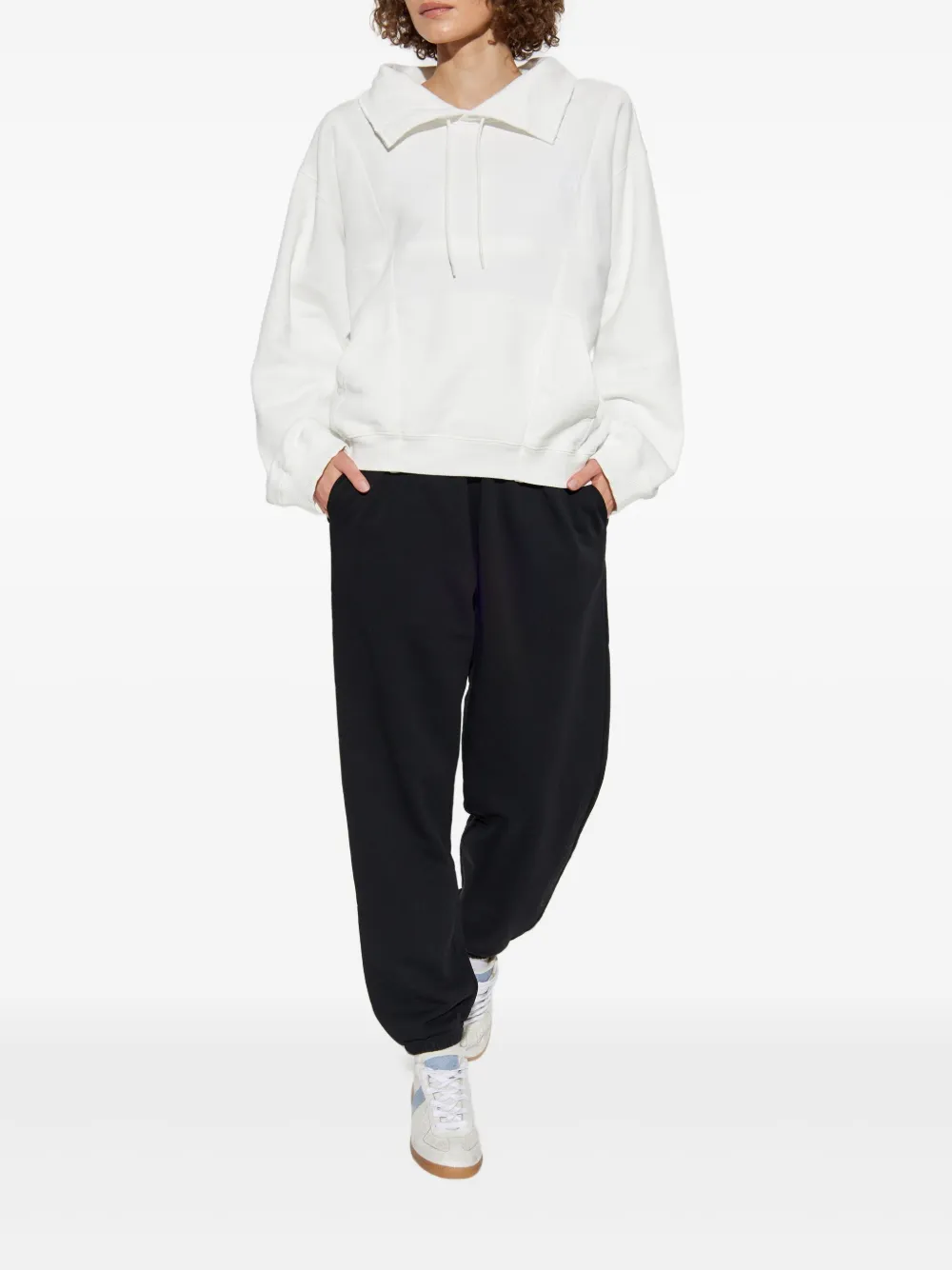 MM6 Maison Margiela drawstring spread-collar sweatshirt | Sweaters | Image 2