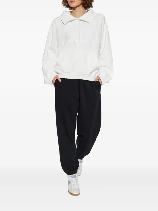 MM6 Maison Margiela Drawstring spread-collar Sweatshirt | White