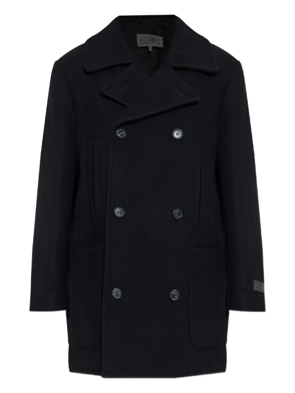 MM6 Maison Margiela ダブルコート | ブラック | FARFETCH JP