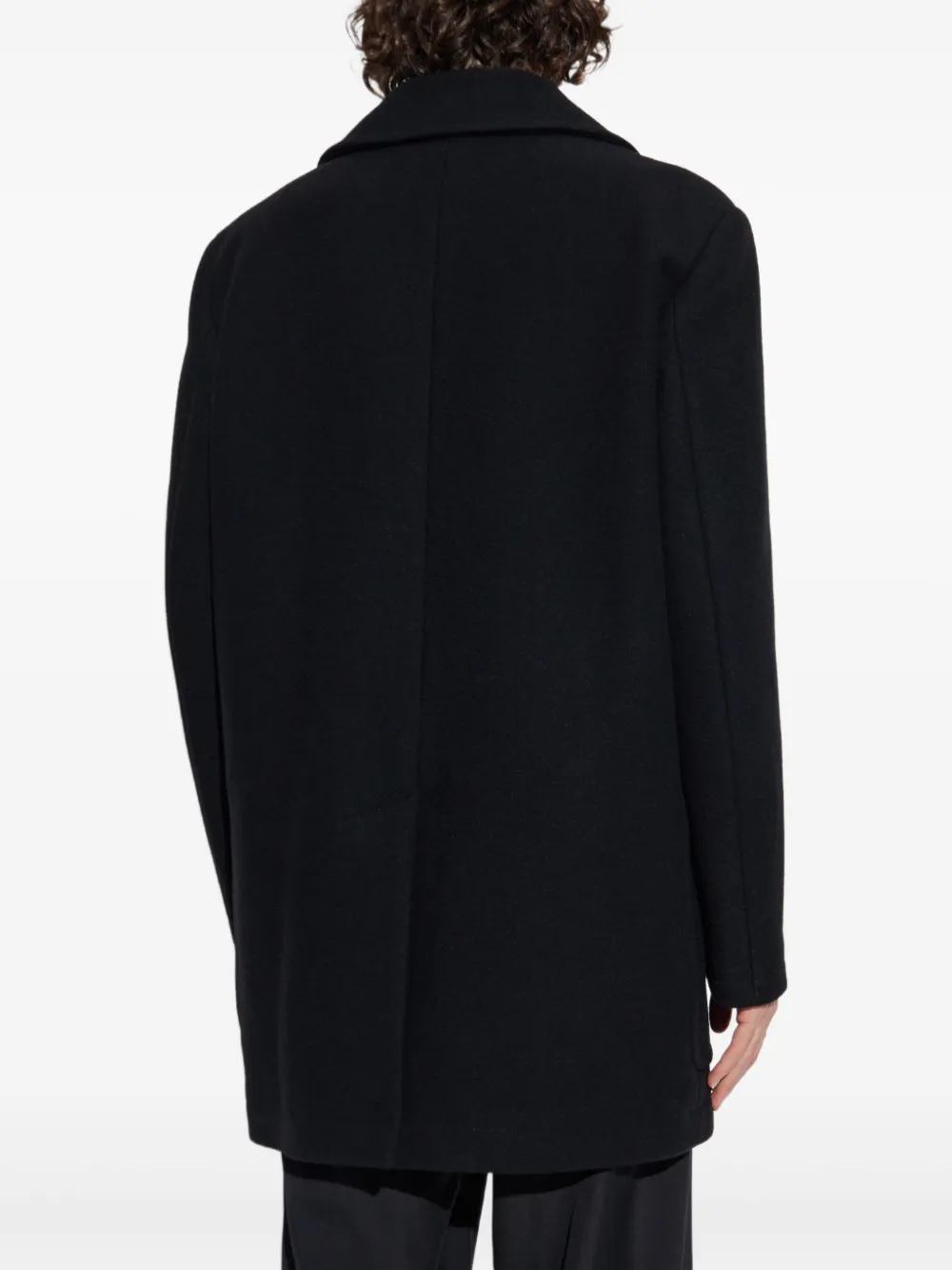 MM6 Maison Margiela Jas met dubbele rij knopen Zwart