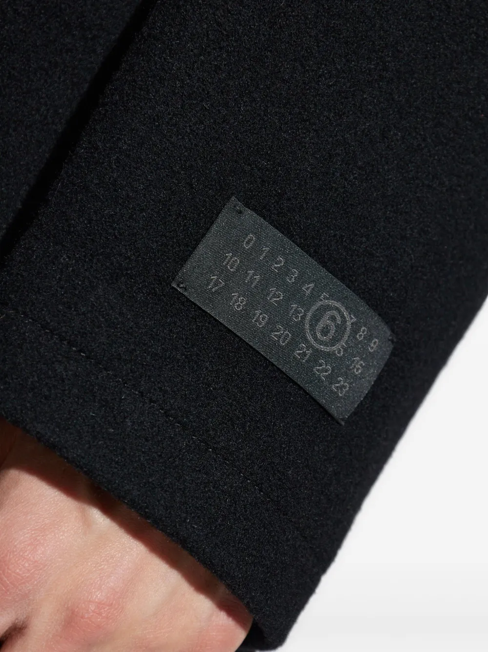 MM6 Maison Margiela Jas met dubbele rij knopen Zwart