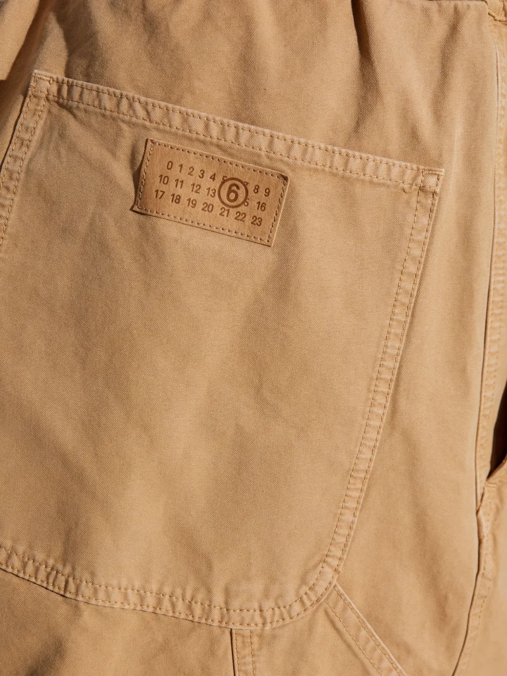 MM6 Maison Margiela Broek met wijde pijpen Beige