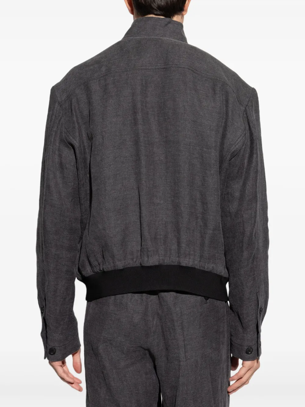 Giorgio Armani Button-up jack Grijs