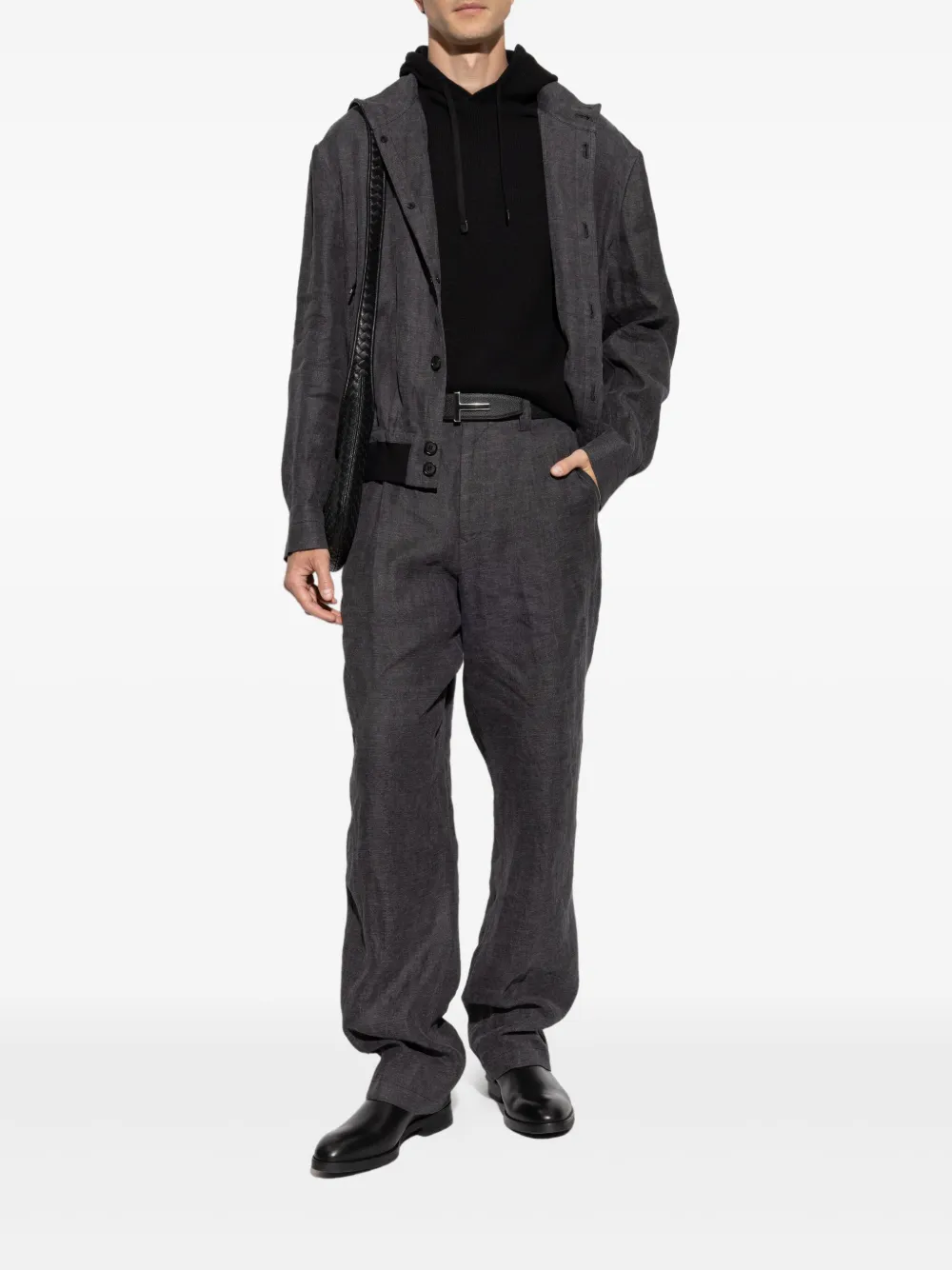 Giorgio Armani chamarra con cuello alzado y botones | Chamarras bomber | Image 2