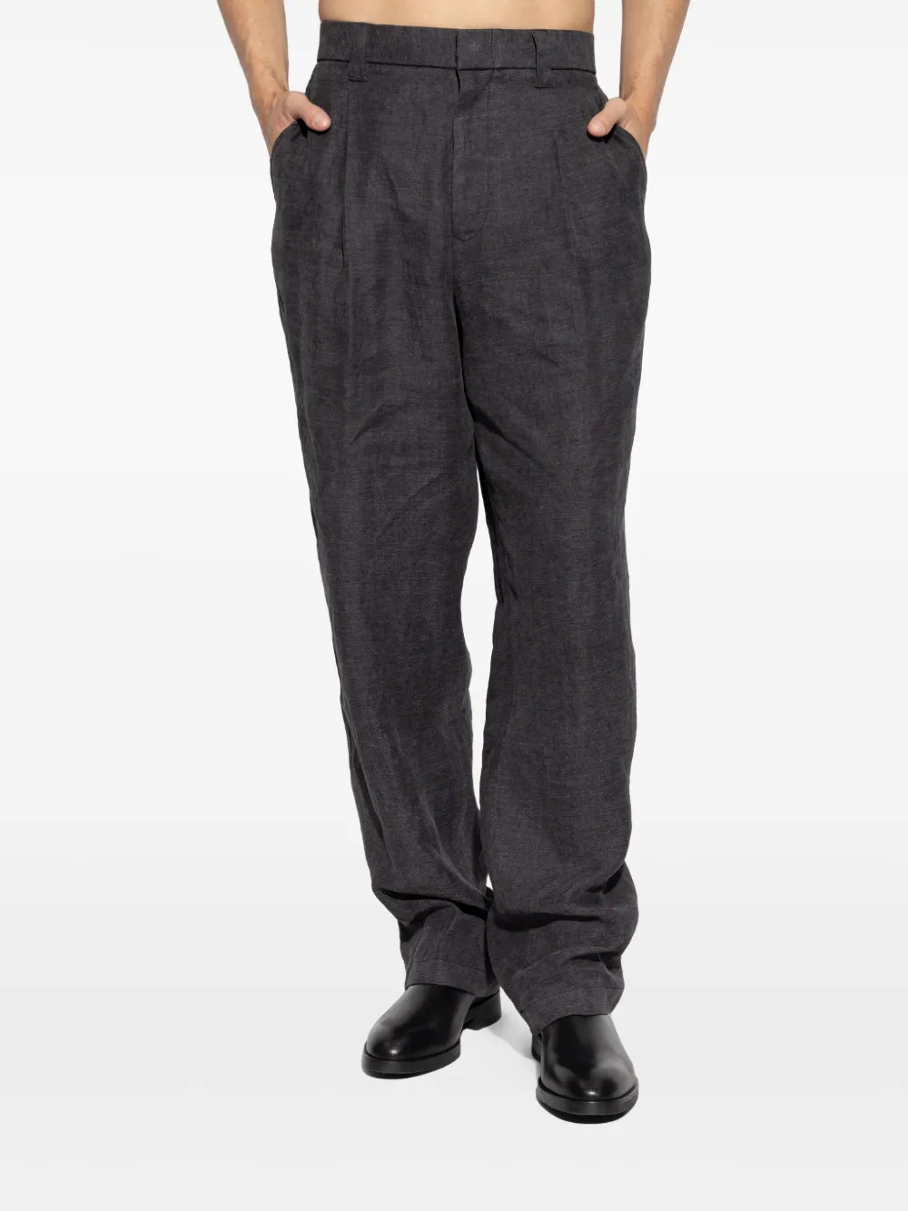 Giorgio Armani Geplooide pantalon Grijs