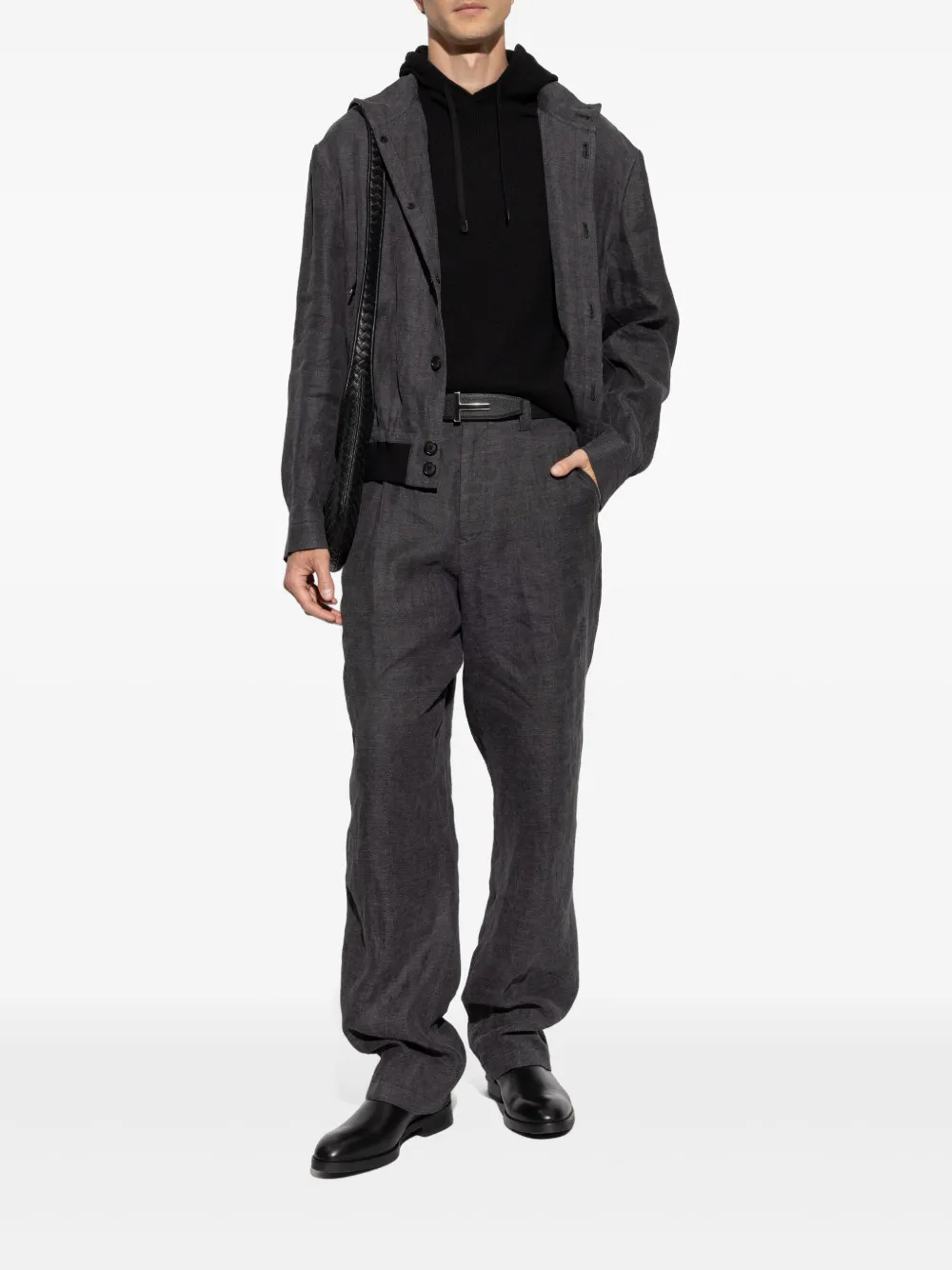 Giorgio Armani pleated tailored trousers - Grijs