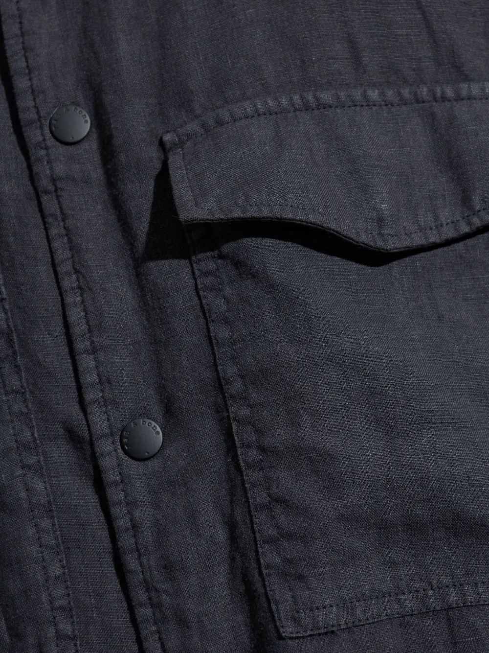 rag & bone Linnen jack Zwart