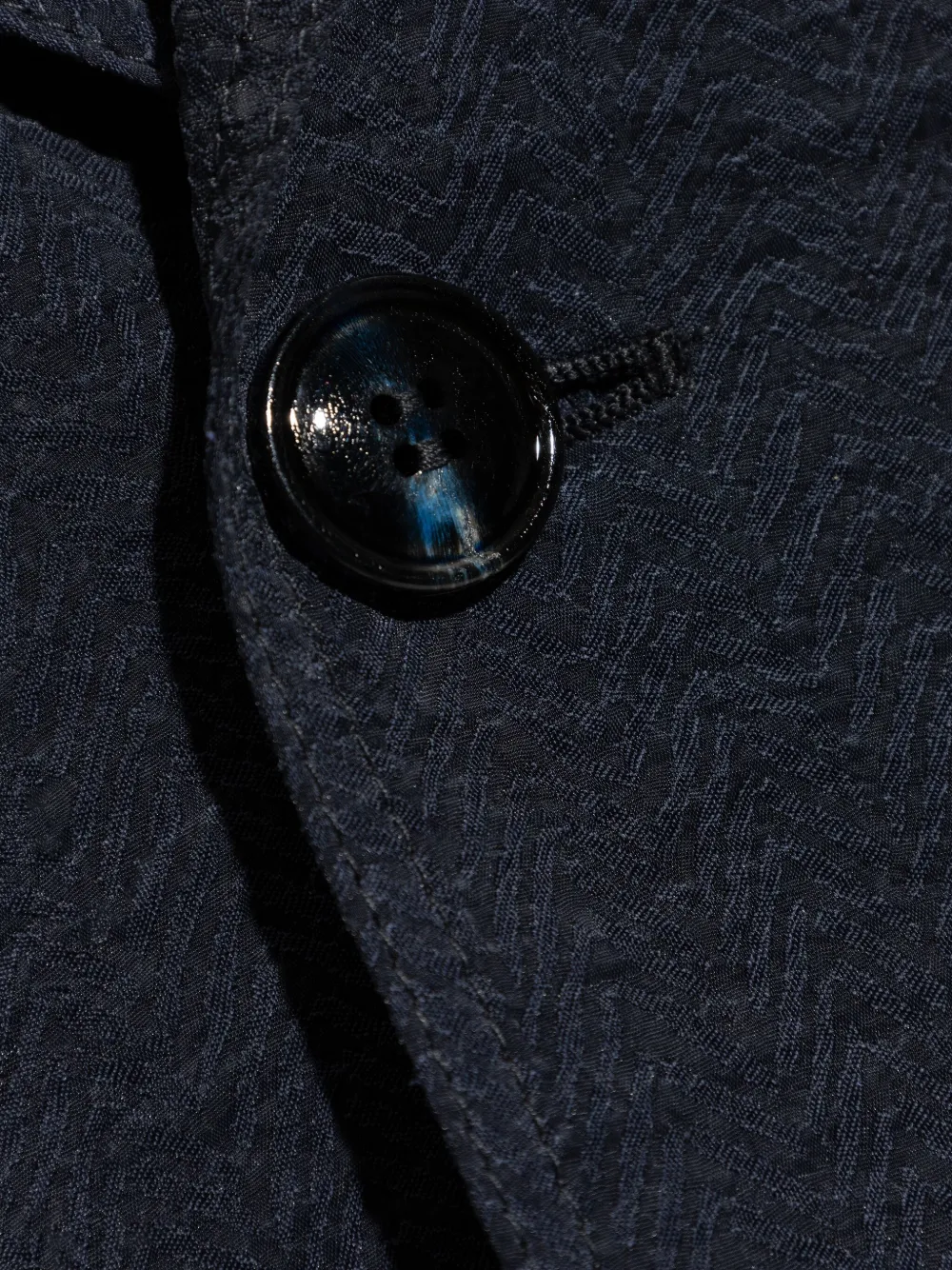 Giorgio Armani Blazer met enkele rij knopen Zwart