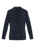 Giorgio Armani textured single-breasted blazer - Black