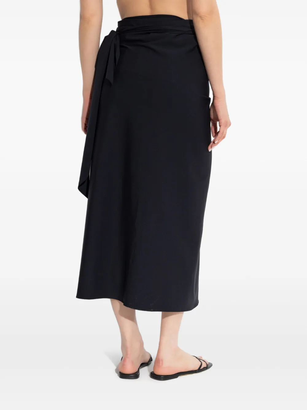 HUNZA G RUCHED MIDI SKIRT