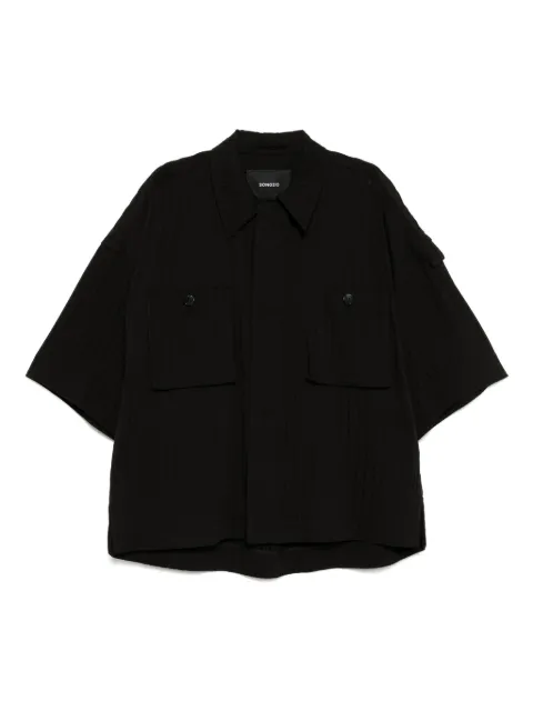 SONGZIO gather pleats half shirt