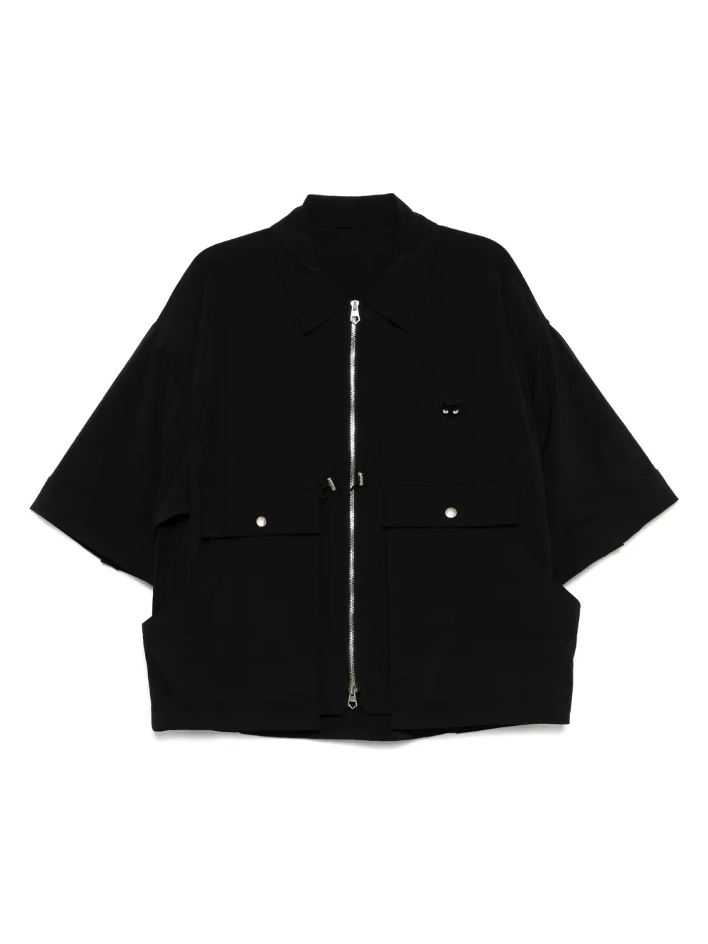 multi pocket half jumper jacket