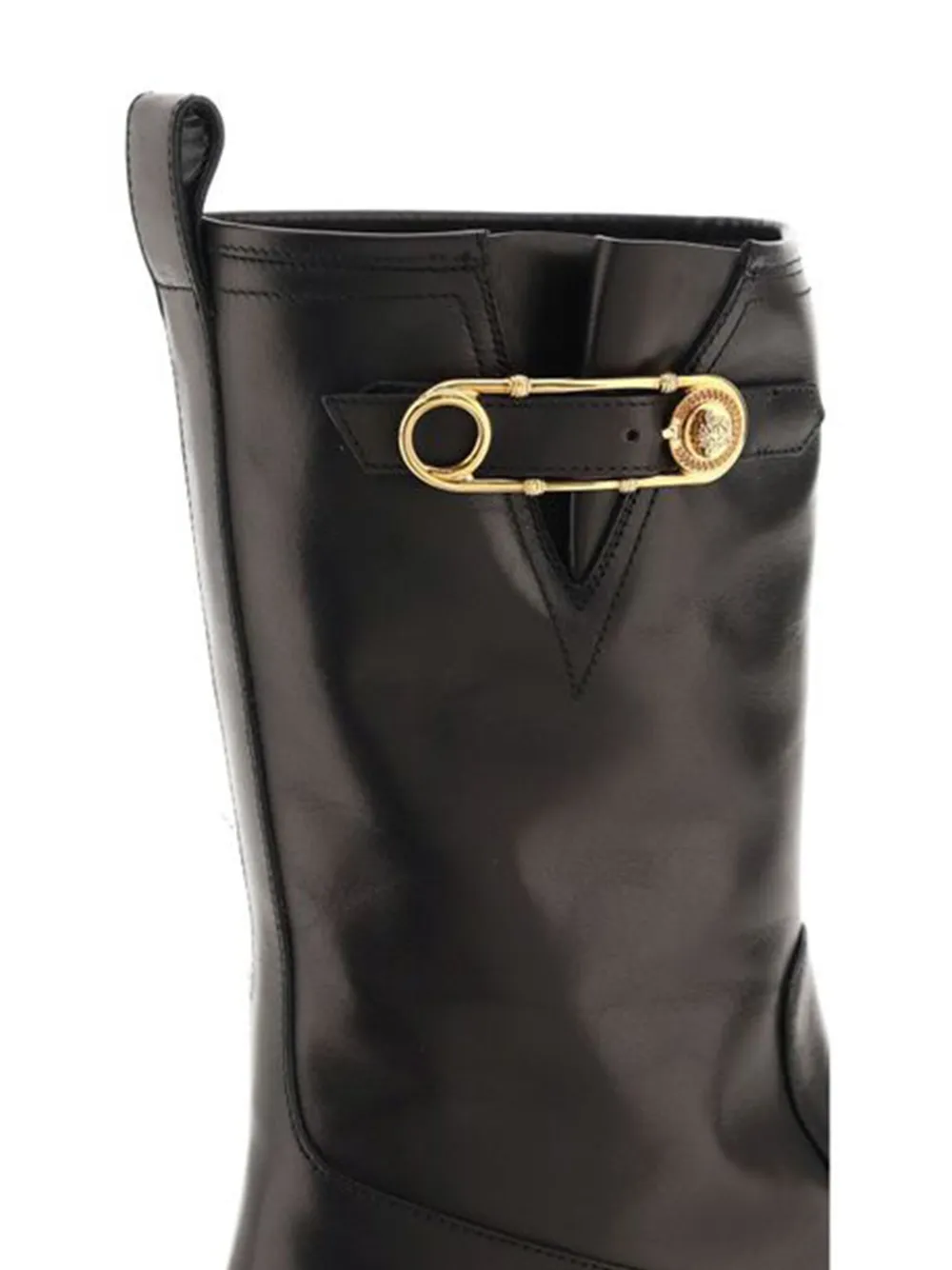 DEHA safety-pin embellished boots Blue