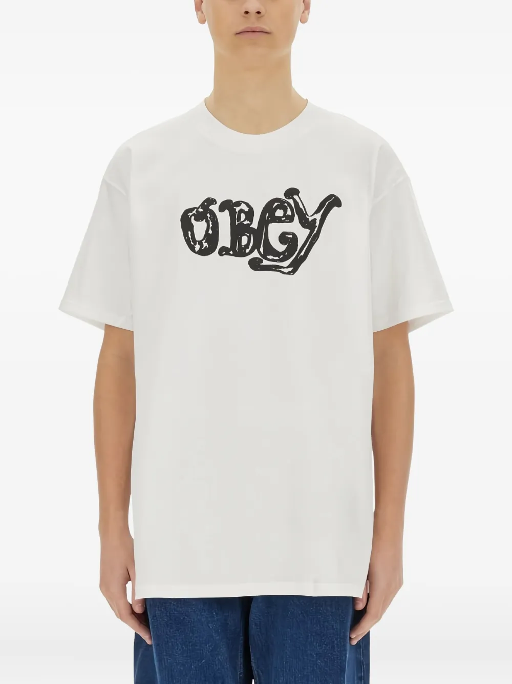 Obey playera con logo estampado | blanco | Image 1
